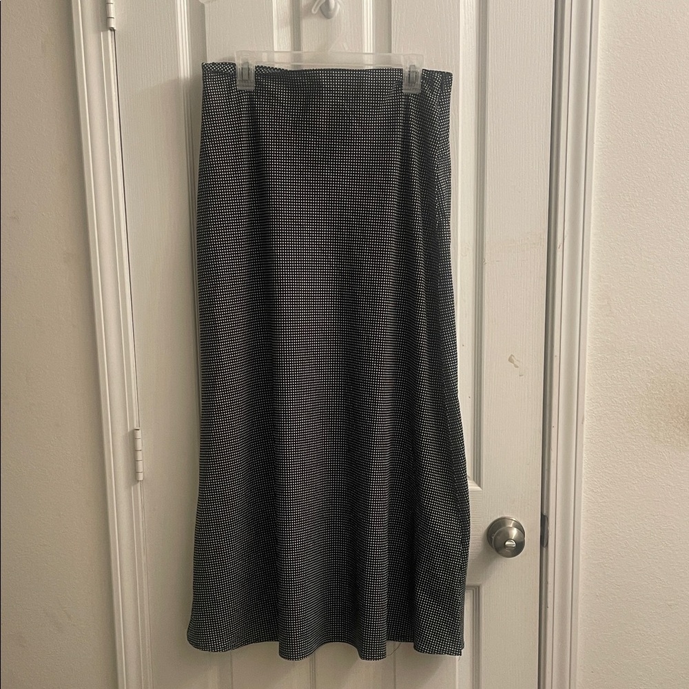 Boohoo Black and White Maxi Skirt